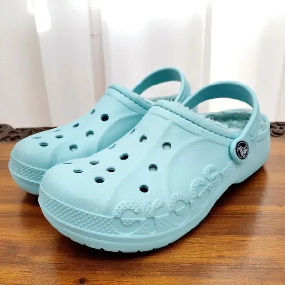CROCS Shoes Crocs Baya Faux Fur Lined Clogs Unisex Juniors